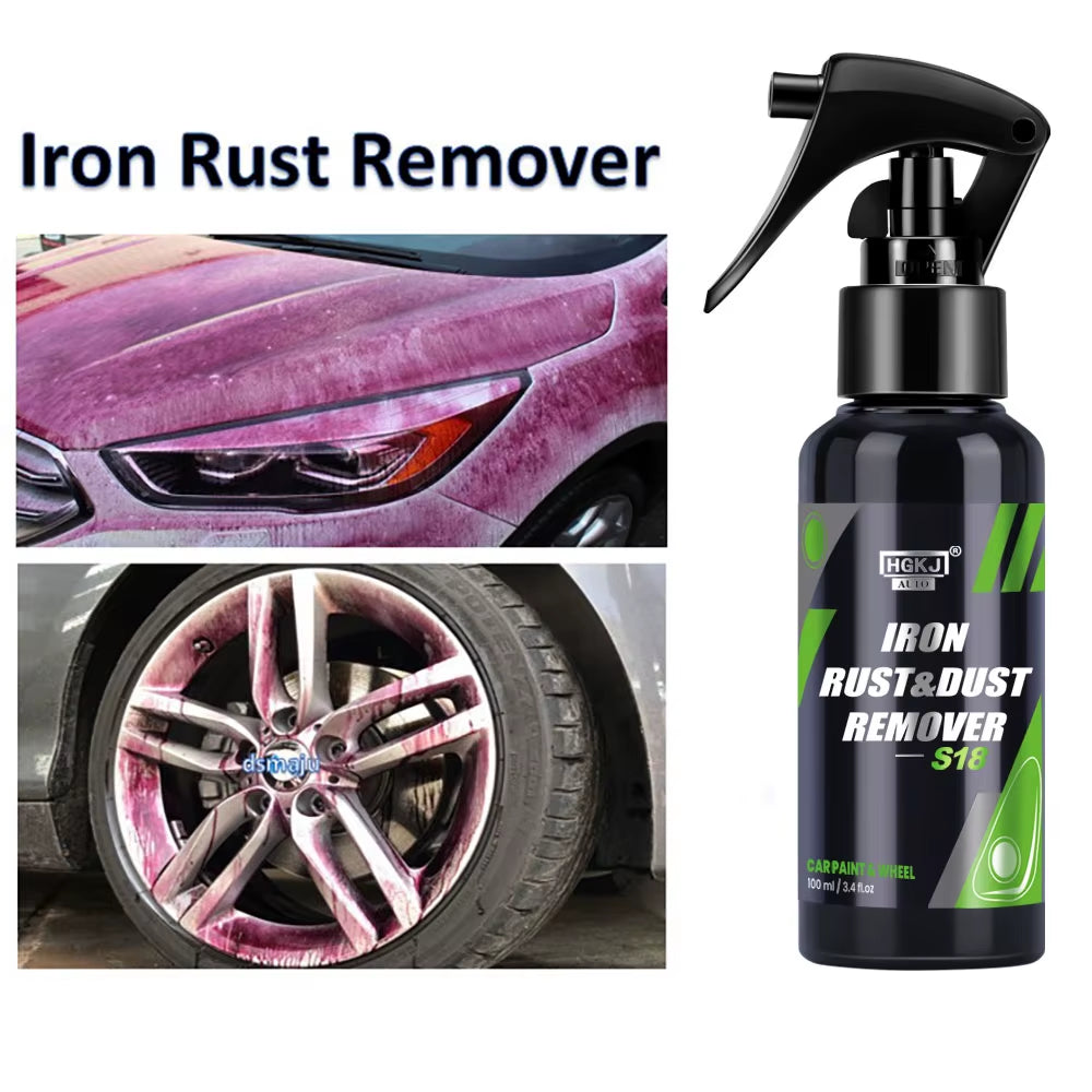 50/100Ml Iron Remover Car Detailing Fallout Rust Remover Spray Decontamination Iron Out Fallout Rust Remover Spray for Brake Rim