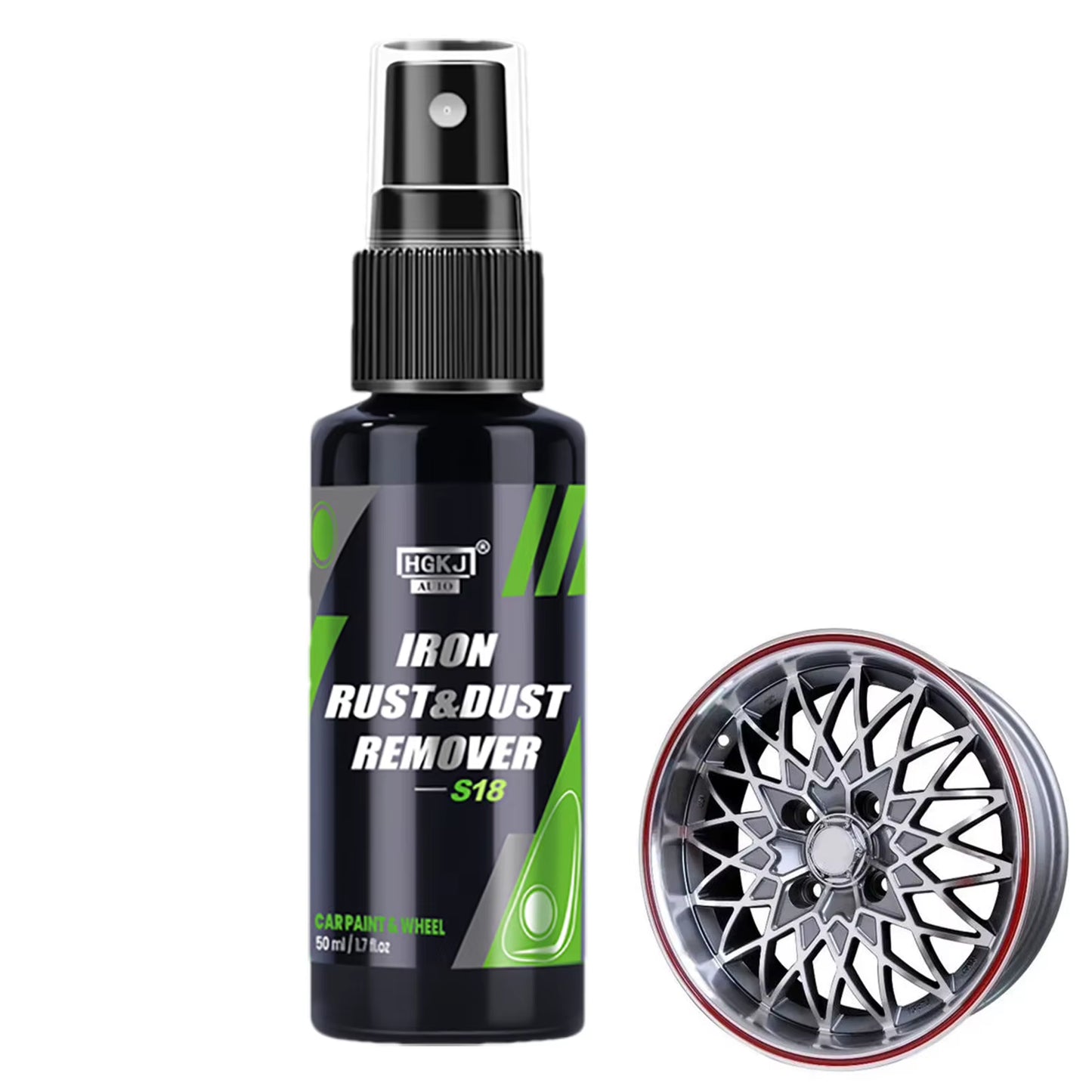 50/100Ml Iron Remover Car Detailing Fallout Rust Remover Spray Decontamination Iron Out Fallout Rust Remover Spray for Brake Rim