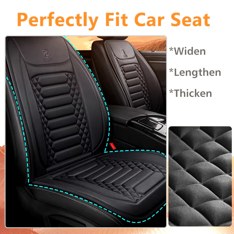 1/2Pcs Winter Heated Car Seat Cover 12V Heating Warmer Car Seat Cushion Auto Universal Car Seat Protector Cloak Cover Pads Set