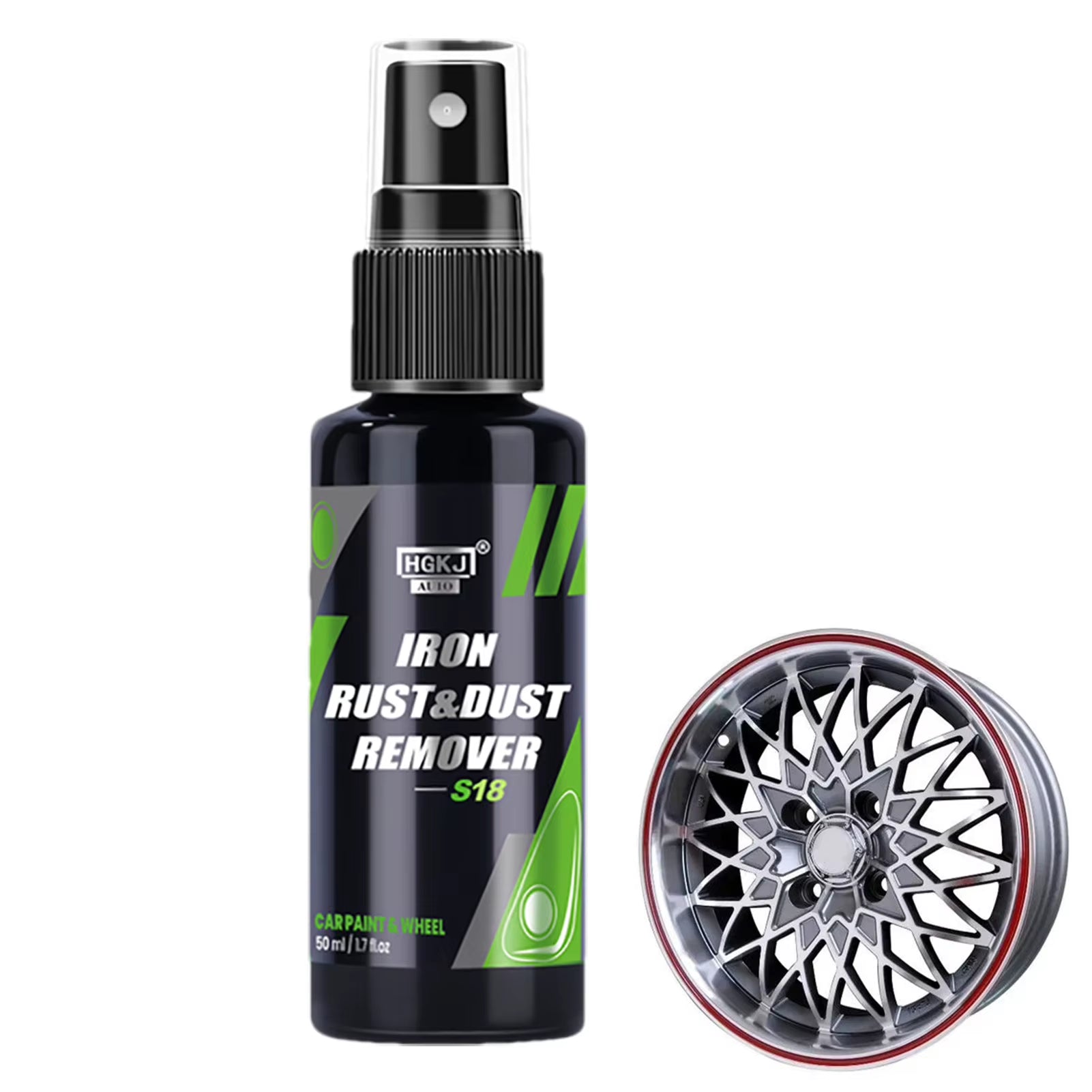 50/100Ml Iron Remover Car Detailing Fallout Rust Remover Spray Decontamination Iron Out Fallout Rust Remover Spray for Brake Rim